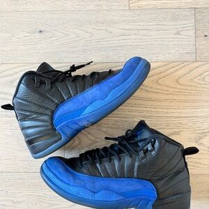 Jordan 12 Game Royal Men’s Black and Blue Sneakers size 10
